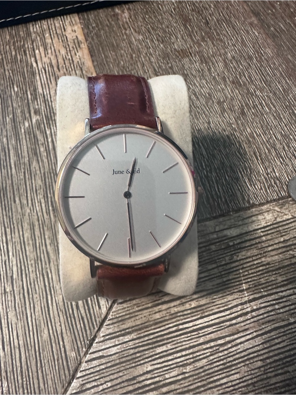 Classic Brown Leather Dress Watch